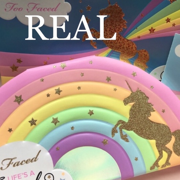 REAL VS. FAKE-Too Faced🌈Life's a Festival Palette - Picture 3 of 5